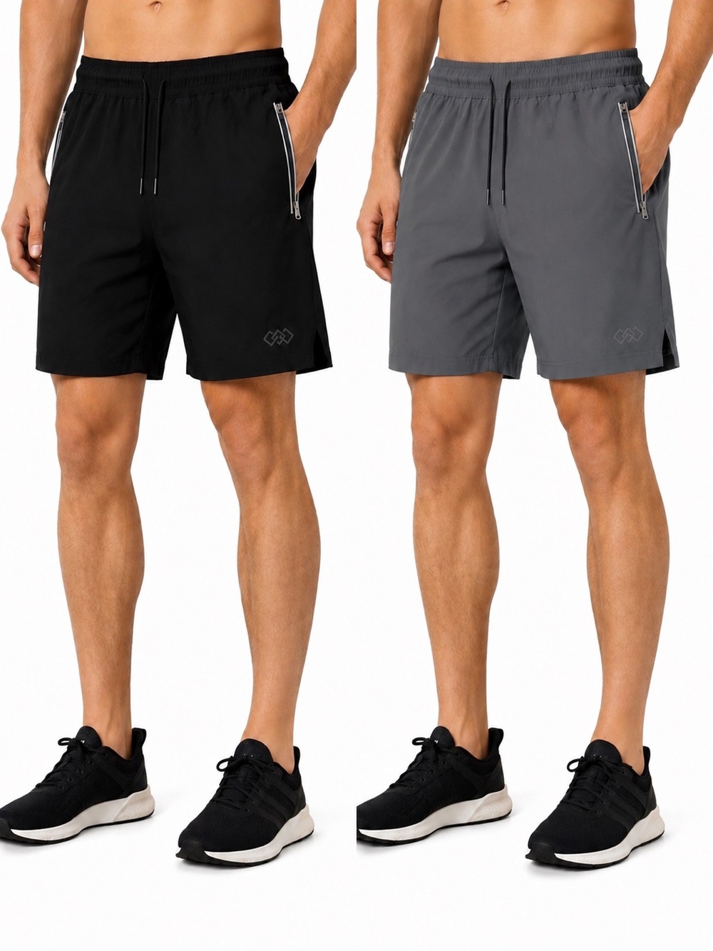 LEG3ND *2 Shorts Bundle* Athletic Shorts Size M Black & Grey EUC